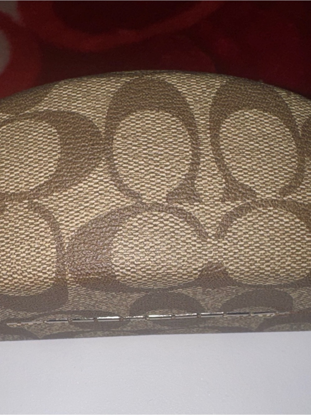 Coach Brown Signature Hard Sunglasses Case😎😎😎 - Picture 2 of 5